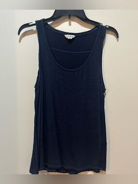 Lucky Brand Navy Scoop Neck Tank Top